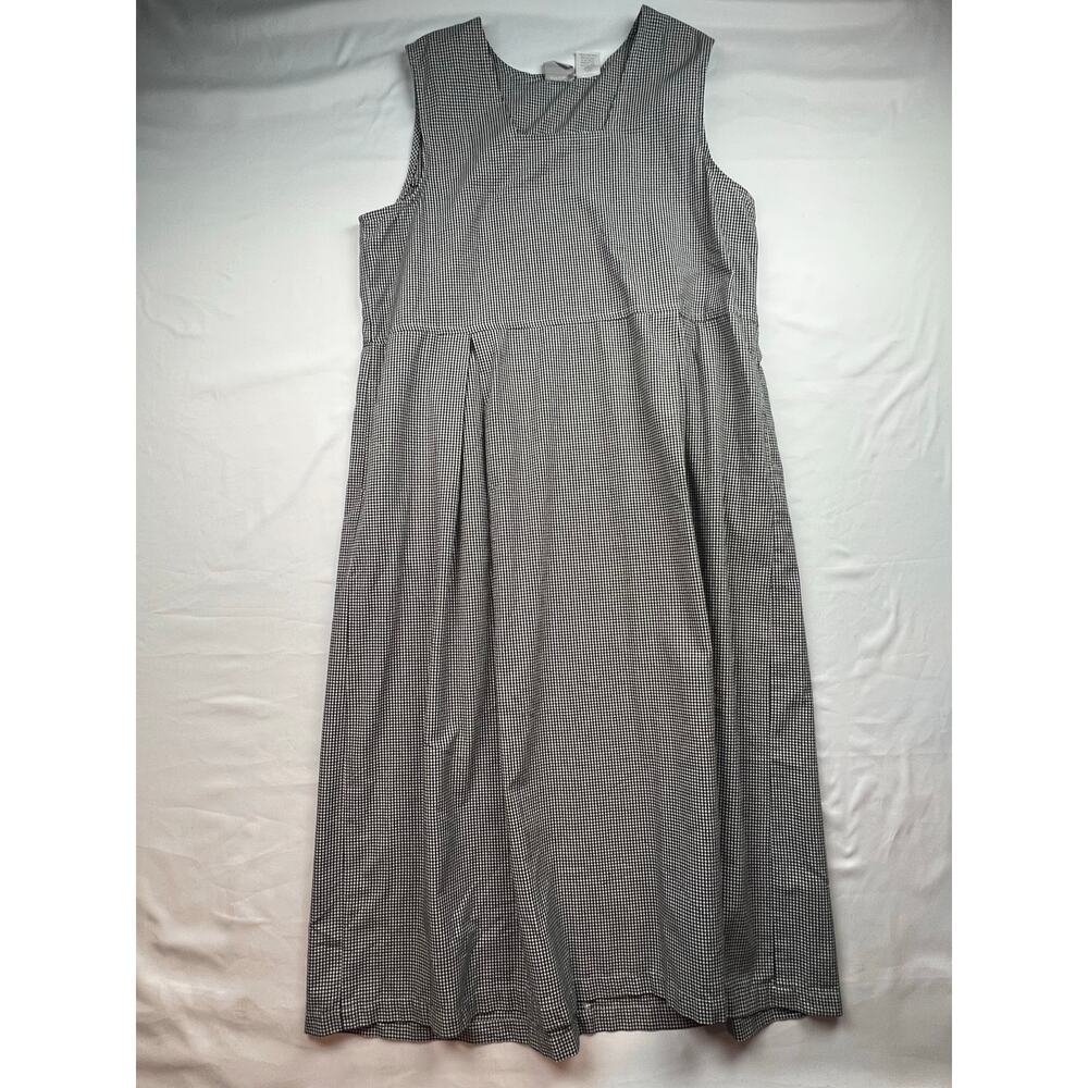 Vintage Blair black and white gingham midi dress. Size XL